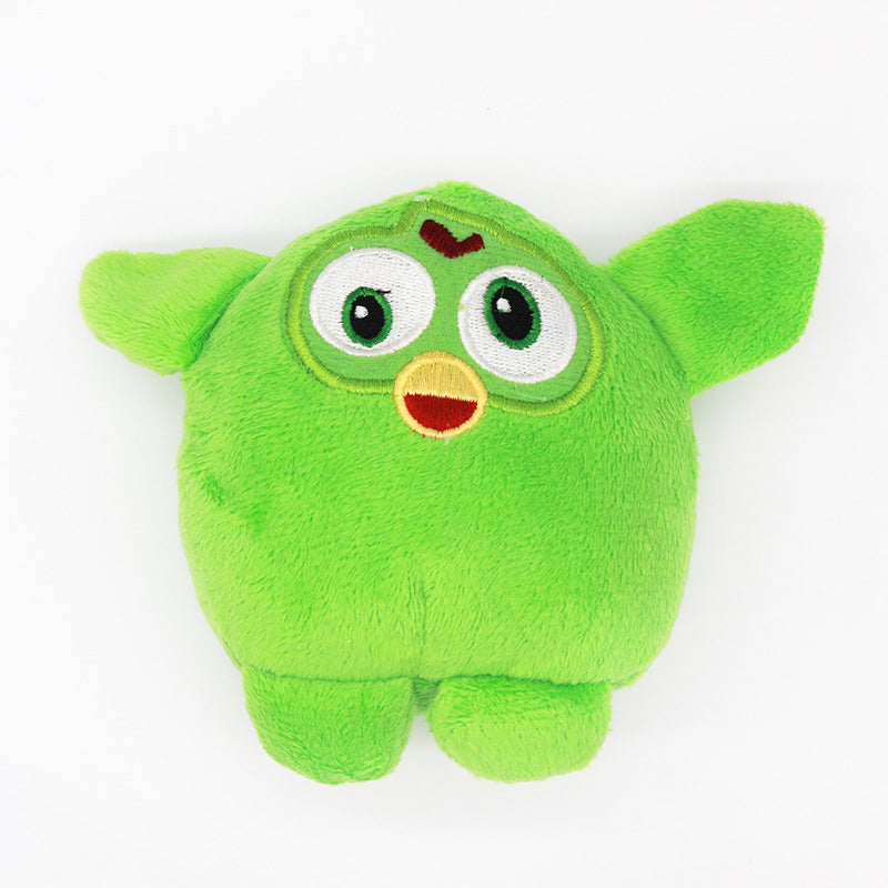 Plush Dog Toy Owl Squeaky Soft Interactive 9x11cm 2