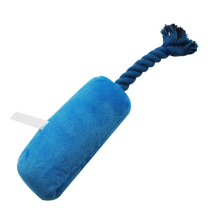Plush Dog Toy Cellular Phone Shape with Cotton Rope 23x5cm 4
