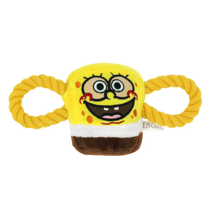 SpongeBob Plush Dog Rope Toy Soft Interactive Chew 4