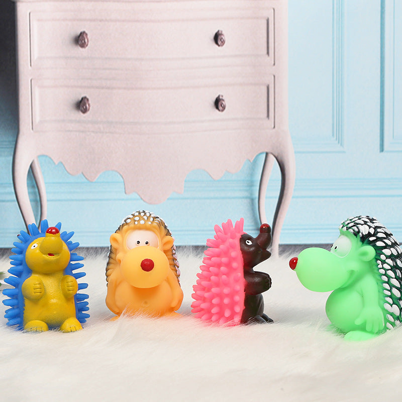 Hedgehog Dog Chew Toy TPR Plastic Durable 10x6cm 2