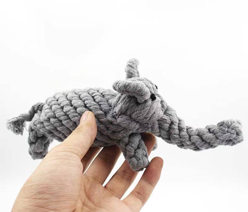 Cotton Dog Rope Toy Durable Knot Chew Toy for Dogs 7