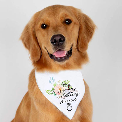 White Polyester Dog Bandana Valentine S Day Design