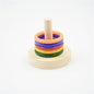 Pine Plastic Parrot Training Ring Stacking Toy for Parrots 3
