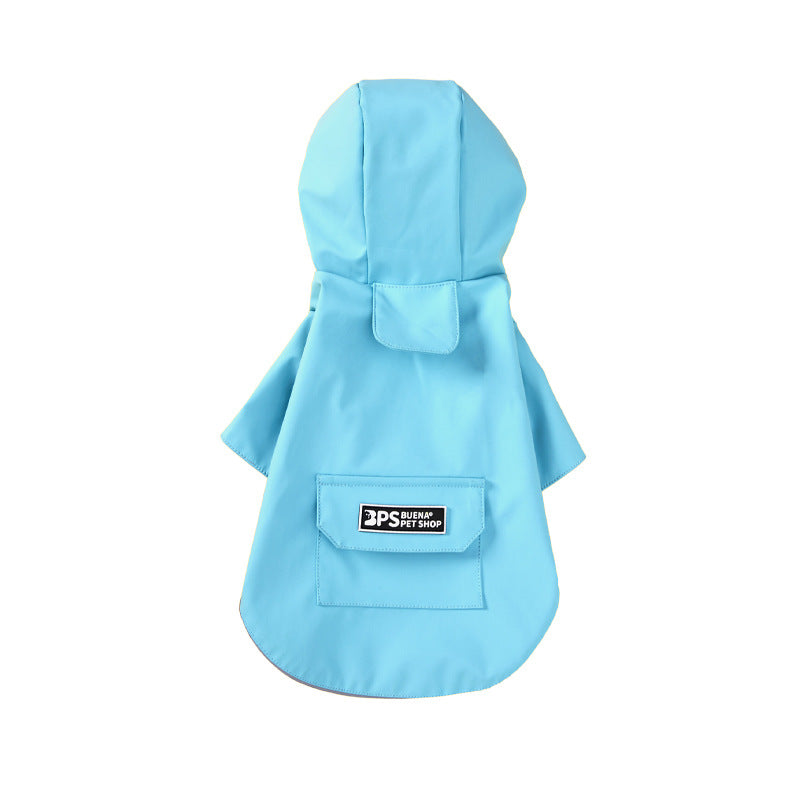 Waterproof Hooded Cat Raincoat PU Material Multiple Sizes 6