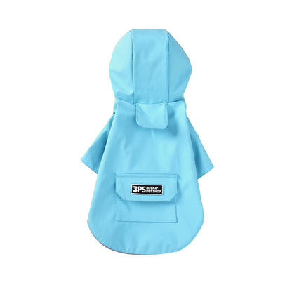 Waterproof Hooded Cat Raincoat PU Material Multiple Sizes 6