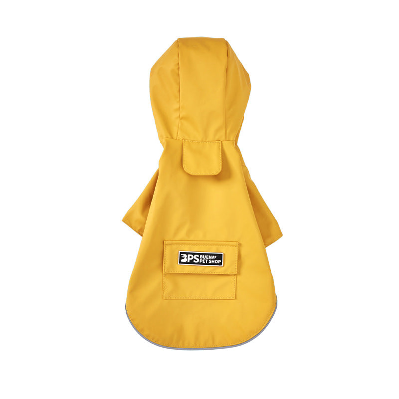 Waterproof Hooded Cat Raincoat PU Material Multiple Sizes 5