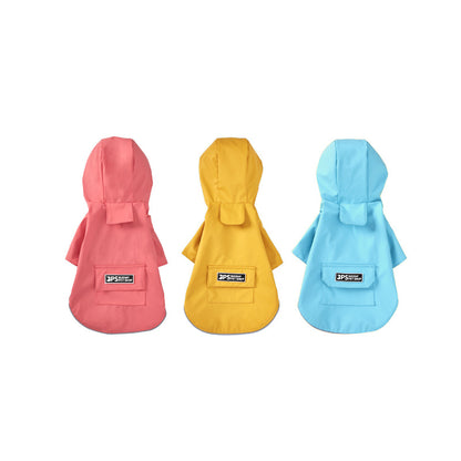 Waterproof Hooded Cat Raincoat PU Material Multiple Sizes 4