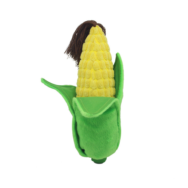 Plush Dog Toy Squeaky Fruit and Vegetable Shapes 11