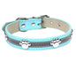 Reflective Artificial Leather Dog Collar Adjustable Sizes 6