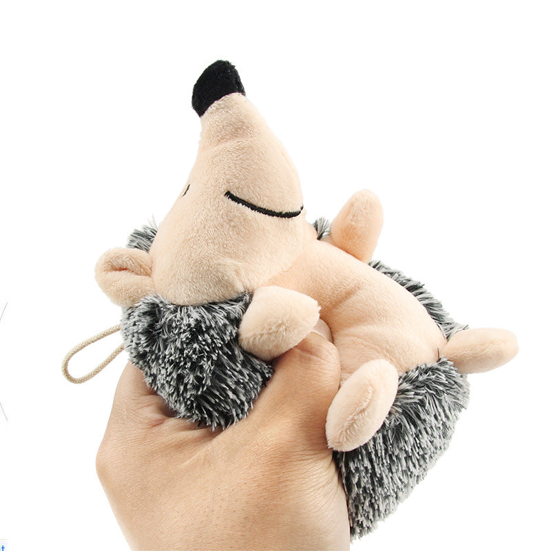 Hedgehog Plush Dog Toy Squeaky Sound Toy 4