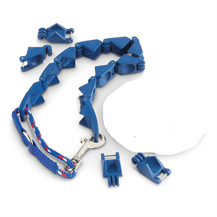 Adjustable ABS Dog Training Collar with Traction Rope 6