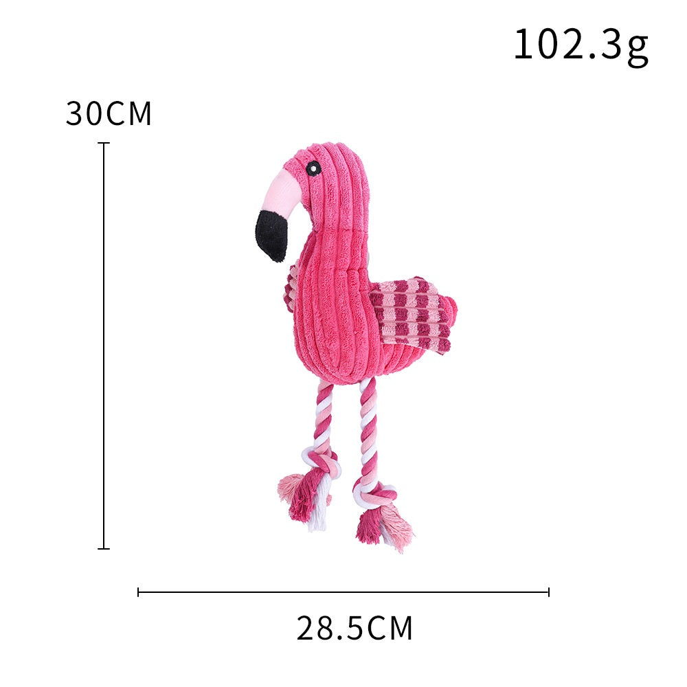 Squeaky Plush Dog Toy Soft Durable Interactive 22