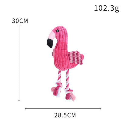 Squeaky Plush Dog Toy Soft Durable Interactive 22
