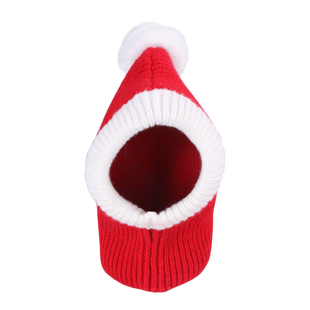 Wool Cat Headgear Christmas Warm Knit Hat for Cats S M L 4