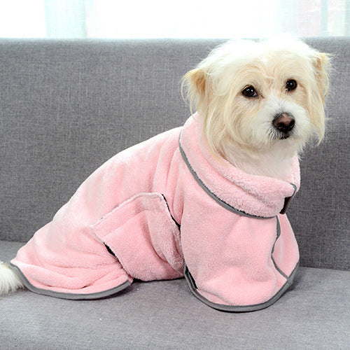 Absorbent Dog Bath Towel Soft Quick Drying Pet Robe