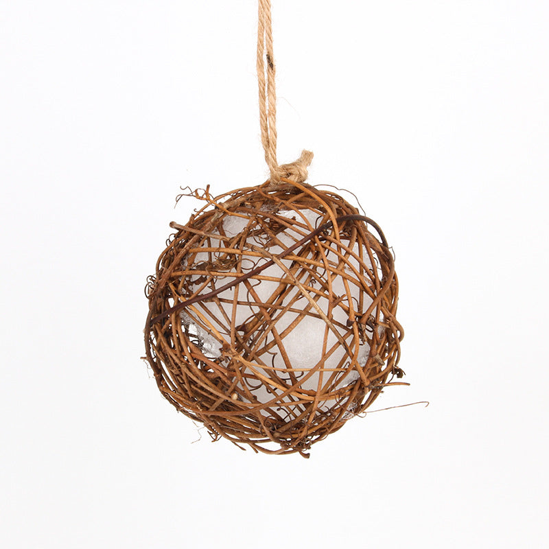 Rattan Parrot Chew Toy Vine Ball Hanging Natural Bird Toy 2