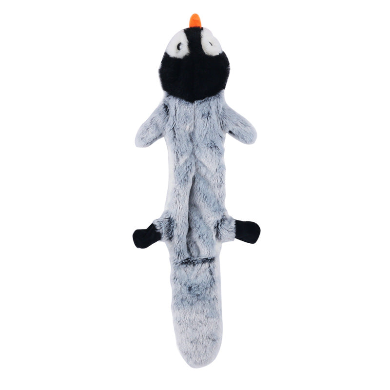 Plush Dog Toy Squeaky Animal with 2 Squeakers Soft Lightweight 11