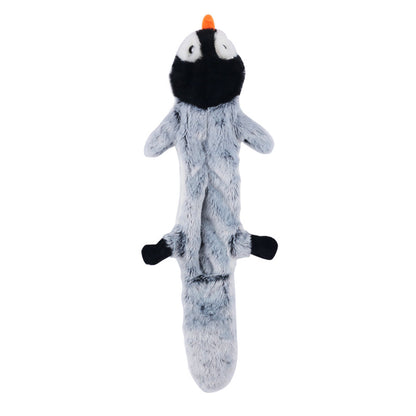 Plush Dog Toy Squeaky Animal with 2 Squeakers Soft Lightweight 11
