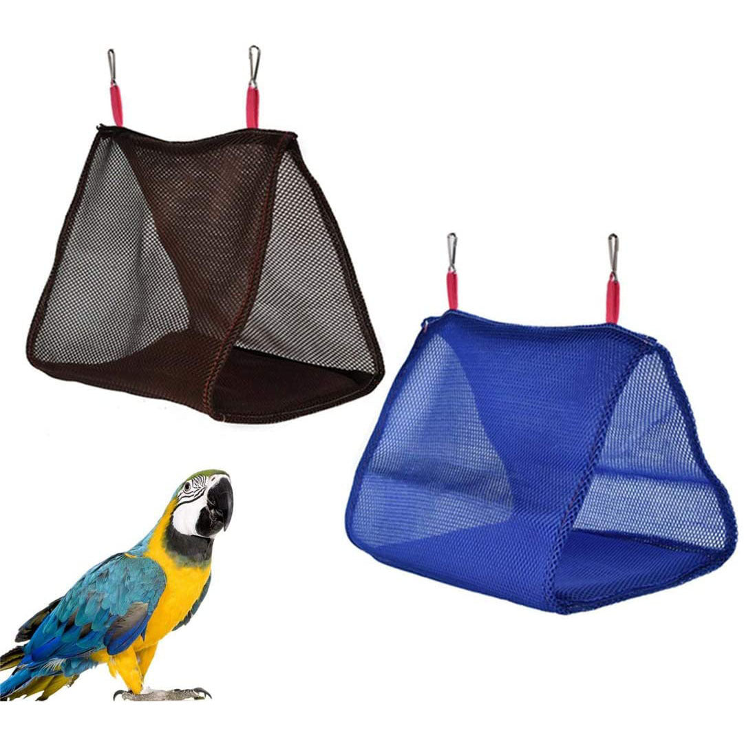 Fabric Parrot Hammock Hanging Cage Resting Bed 24x17x24cm