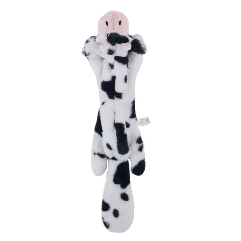 Plush Dog Toy Squeaky Animal with 2 Squeakers Soft Lightweight 10