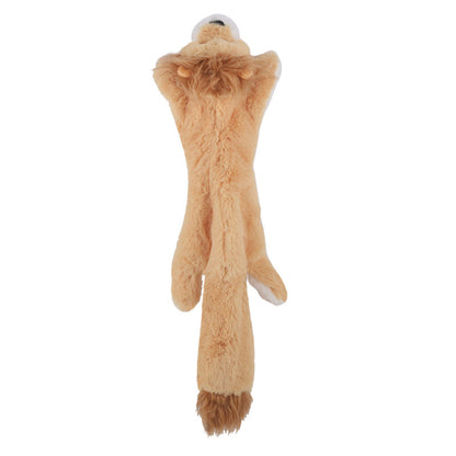 Plush Dog Toy Squeaky Animal with 2 Squeakers Soft Lightweight 12