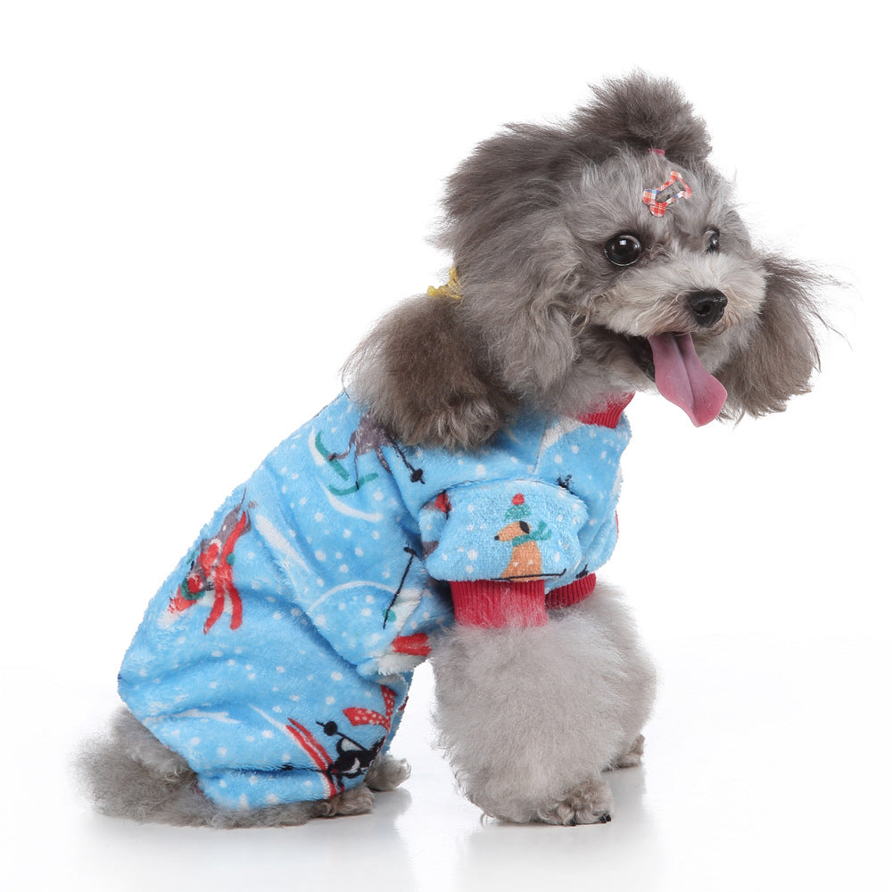 Coral Fleece Dog Pajamas Personalized Soft Comfortable Fit 2