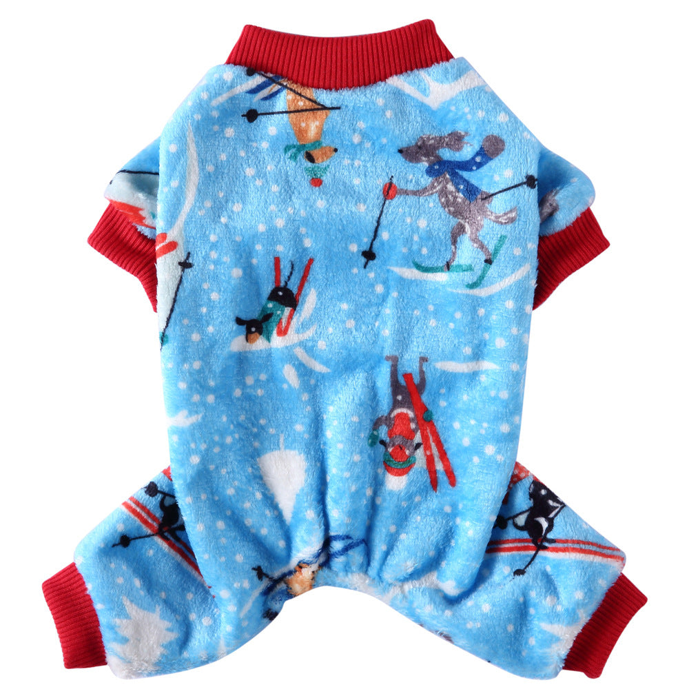 Coral Fleece Dog Pajamas Personalized Soft Comfortable Fit 7