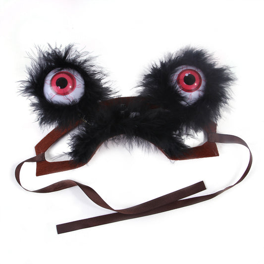 Light Up Plush Cat Hat Halloween Eye Design for Cats S M