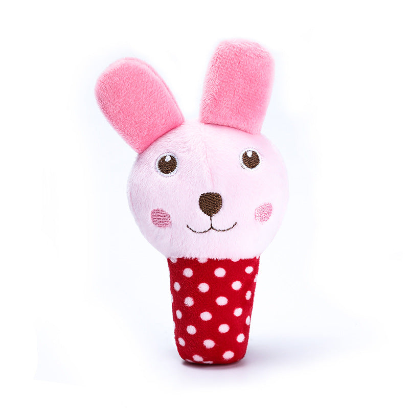 Rabbit Plush Dog Toy Squeaky Soft Interactive 15x7cm 3