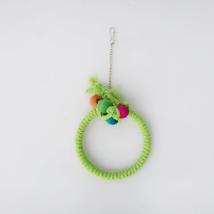Cotton Rope Parrot Swing Hanging Circle Cage Toy 14cm and 20cm 5