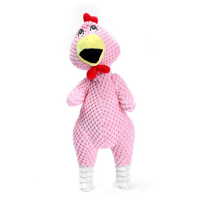 Miserable Chicken Squeaky Plush Dog Toy Pineapple Velvet 5
