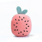 Plush Dog Toy Fruit Shape Squeaky Soft Small Size 5