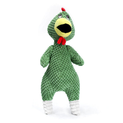 Miserable Chicken Squeaky Plush Dog Toy Pineapple Velvet 6