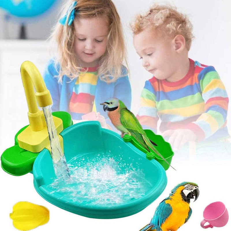 Plastic Parrot Bathtub Multifunctional Bird Cage Accessory 2