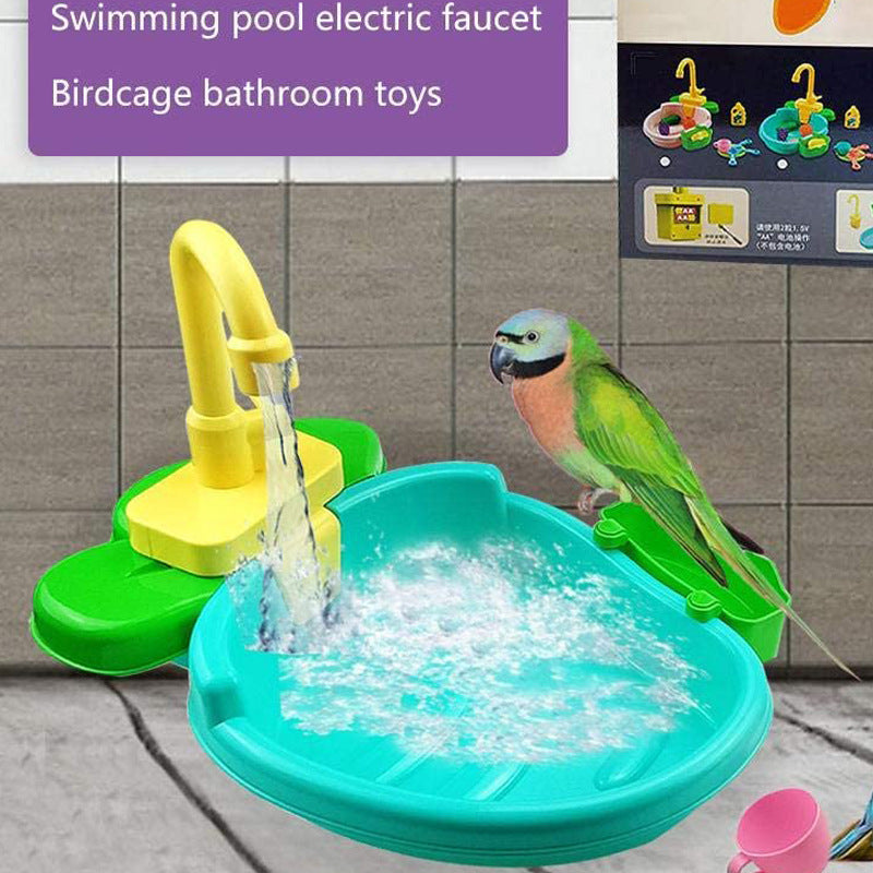 Plastic Parrot Bathtub Multifunctional Bird Cage Accessory 3