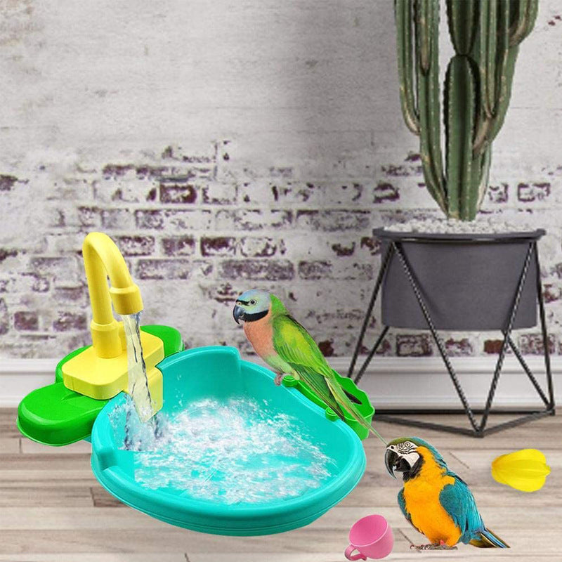 Plastic Parrot Bathtub Multifunctional Bird Cage Accessory 4