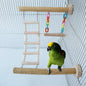 Wooden Parrot Swing Ladder Climbing Toy Cage Accessory