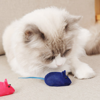 Vinyl Squeaky Catnip Toy Mouse Set 3 Pack 2