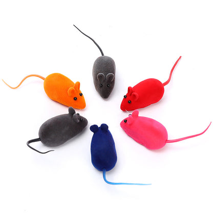 Vinyl Squeaky Catnip Toy Mouse Set 3 Pack 3