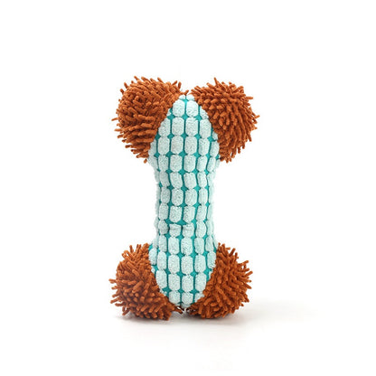 Cartoon Bone Plush Dog Squeaky Toy 20x11cm 6