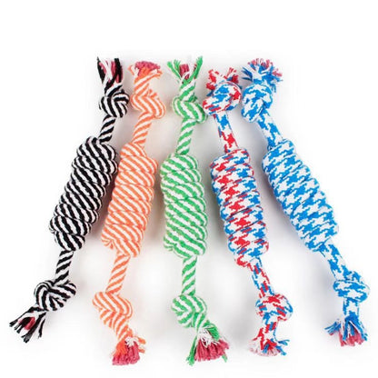 Cotton Dog Rope Toy Durable Knot Chew Toy for Dogs 23