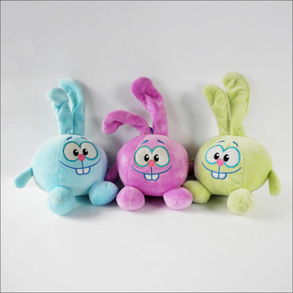 Squeaky Plush Rabbit Dog Toy Soft Durable 22x14cm
