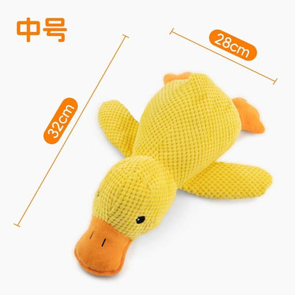 Plush Dog Toy Squeaky Duck Durable Chew Toy 5