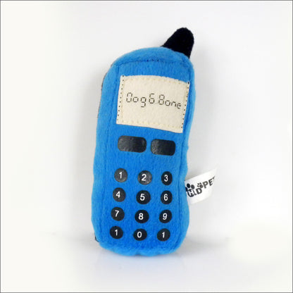 Plush Dog Toy Mobile Phone Squeaky Soft Cotton 12.5x6x5cm 5