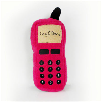 Plush Dog Toy Mobile Phone Squeaky Soft Cotton 12.5x6x5cm 7