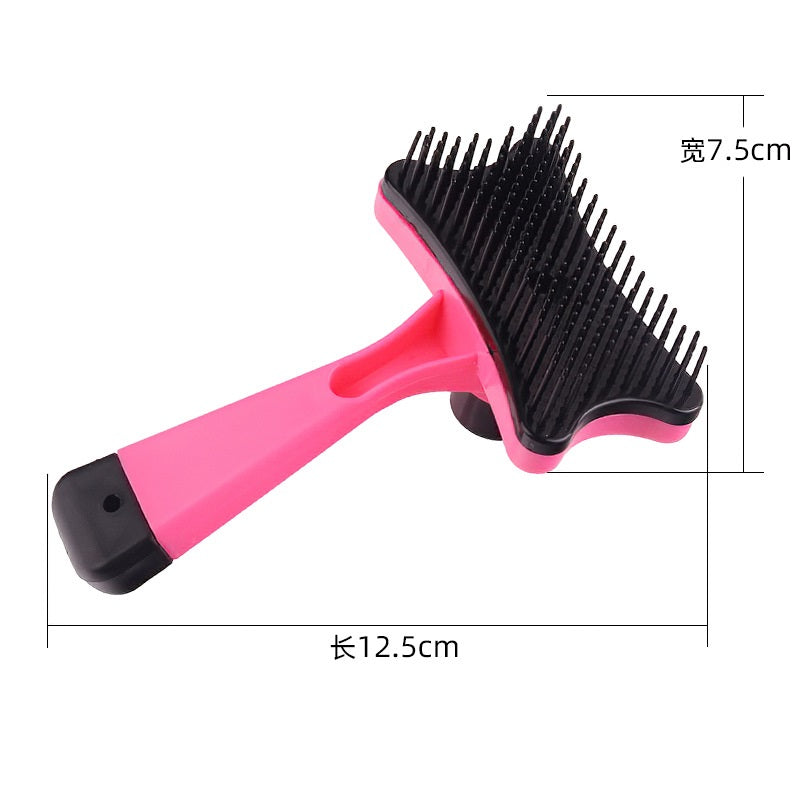 Plastic Dog Grooming Brush Hair Removal Comb 12.5 x 7.5cm 3