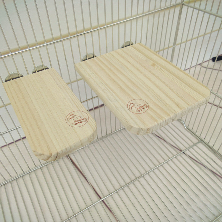 Wooden Bird Perch Platform Pedal for Parrots Small and Large