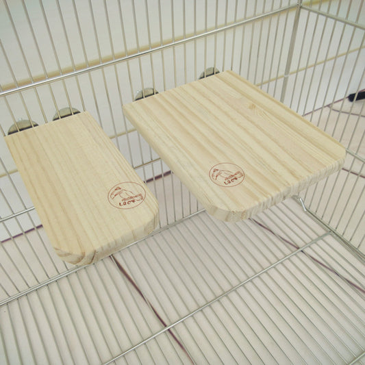Wooden Bird Perch Platform Pedal for Parrots Small and Large