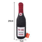 Plush Dog Toy Wine Bottle Shape Soft Stuffed Squeaky 3