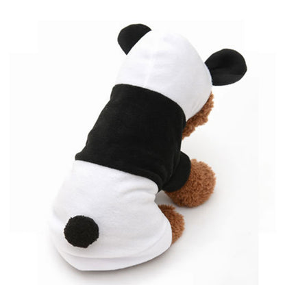 Polar Fleece Panda Dog Hoodie Clothes for Small to XL Dogs 5